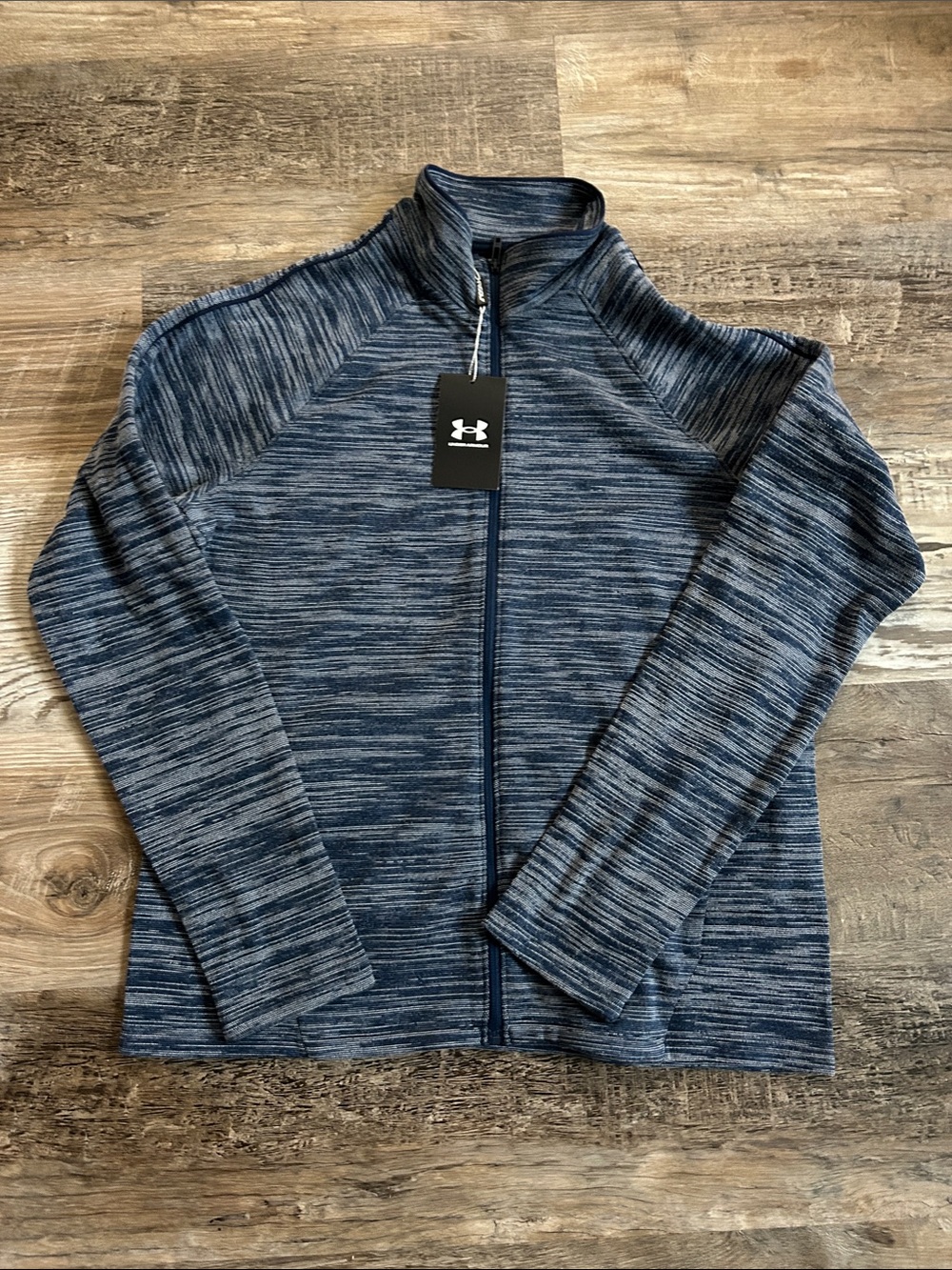 NWT Under Armour Men's Navy Heather Full-Zip Jacket M